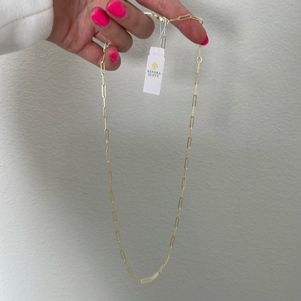 Kendra Scott large paperclip necklace
